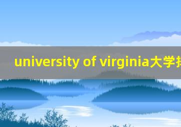 university of virginia大学排名